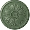 Ekena Millwork Kaya Ceiling Medallion (Fits Canopies up to 5 1/4"), Hnd-Painted Athenian Green, 23 5/8"OD x 1 1/2"P CM23KAAGF - alternate 1